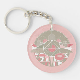 Porte-clefs Abstract acrylic keychain