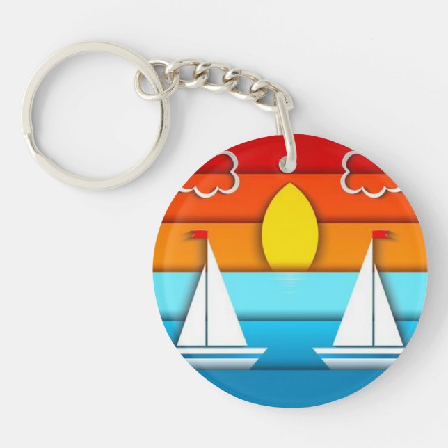 Porte-clefs Abstract acrylic keychain (Devant)