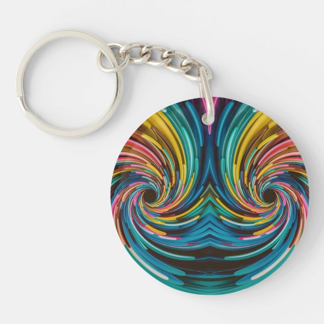 Porte-clefs Abstract acrylic keychain (Devant)