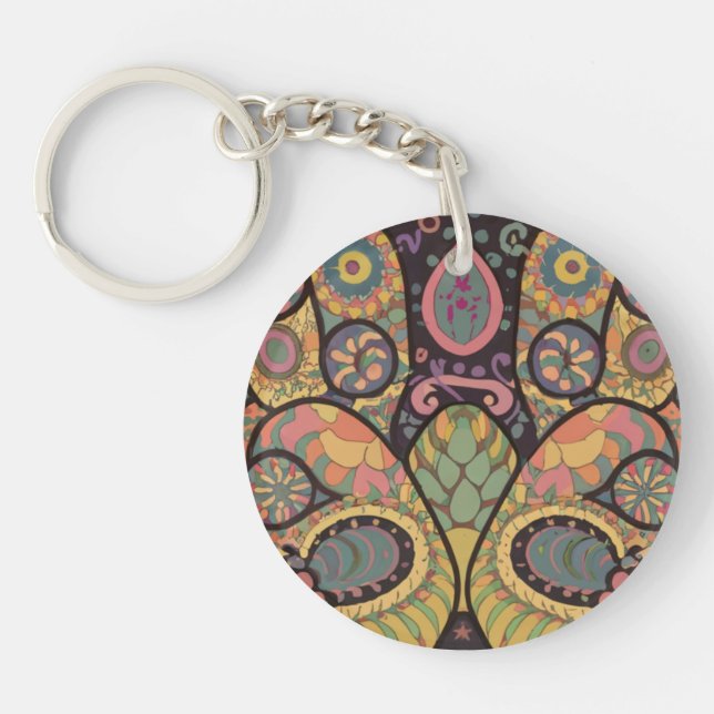 Porte-clefs Abstract acrylic keychain (Devant)