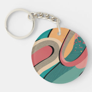 Porte-clefs Abstract acrylic keychain