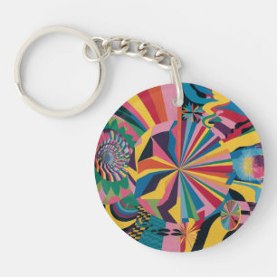 Porte-clefs Abstract acrylic keychain
