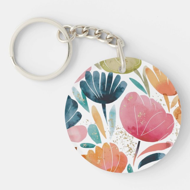 Porte-clefs Abstract acrylic keychain (Devant)
