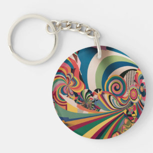 Porte-clefs Abstract acrylic keychain