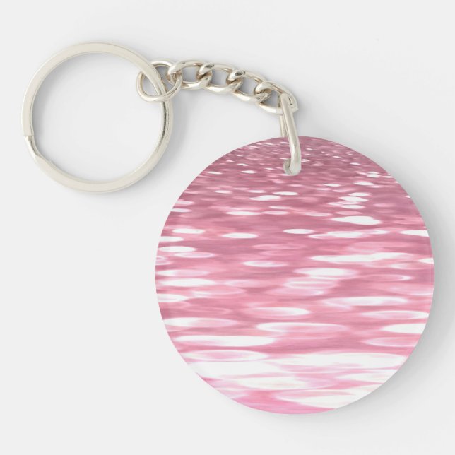 Porte-clefs Abstrait #3 : Brillant rose (Devant)