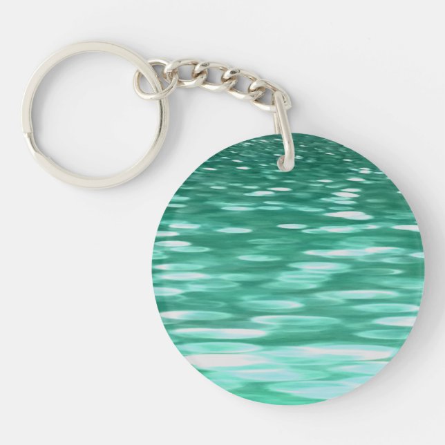 Porte-clefs Abstrait #3 : Shimmer vert (Devant)
