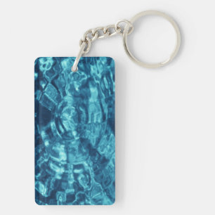 Porte-clefs Abstrait bleu