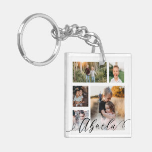 Porte-clefs Abuela   Petits-enfants Photos Message spécial