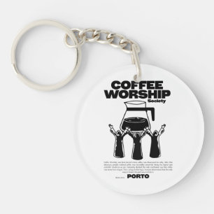Porte-clefs Accro au café
