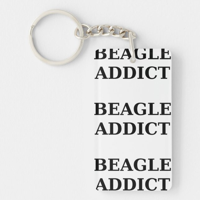 Porte-clefs accro beagle (Devant)