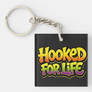 Porte-clefs Accroché Pour La Vie Graffiti Arc-En-Ciel