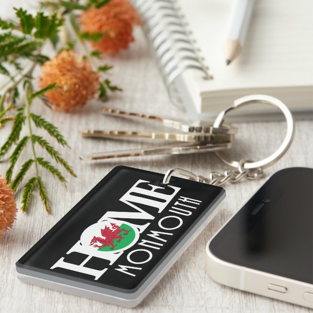 Porte-clefs ACCUEIL Monmouth Wales (Devant droit)
