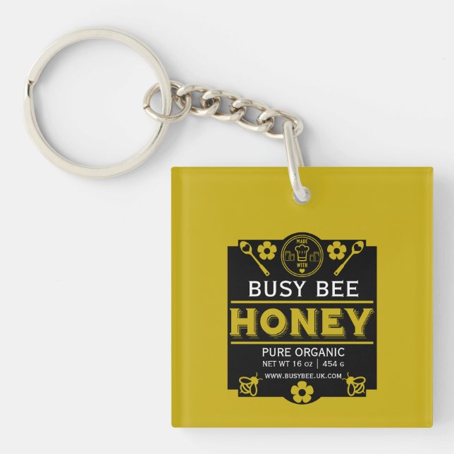 Porte-clefs Accueil Produire du miel (Devant)
