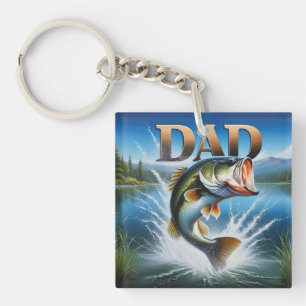 Porte-clefs Achigan à grande bouche Papa
