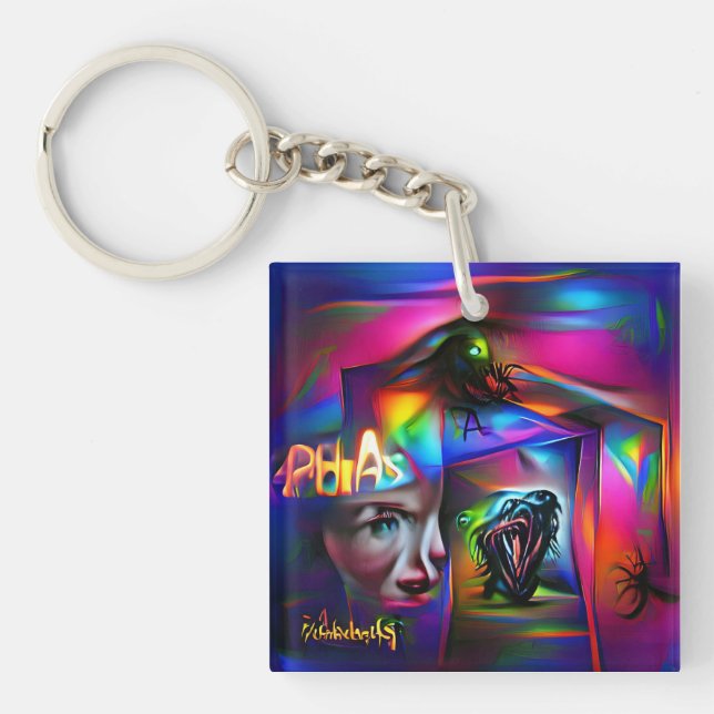 Porte-clefs Achulophobie (Devant)