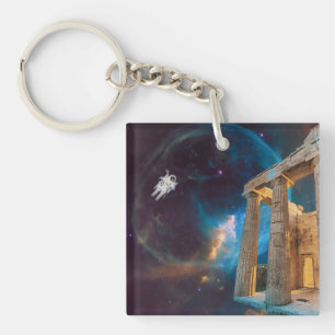 Porte-clefs Acropole du Parthénon La Grèce rencontre l'espace