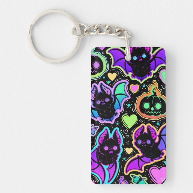 Porte-clefs Acrylic Keychain "Bats" (Devant)