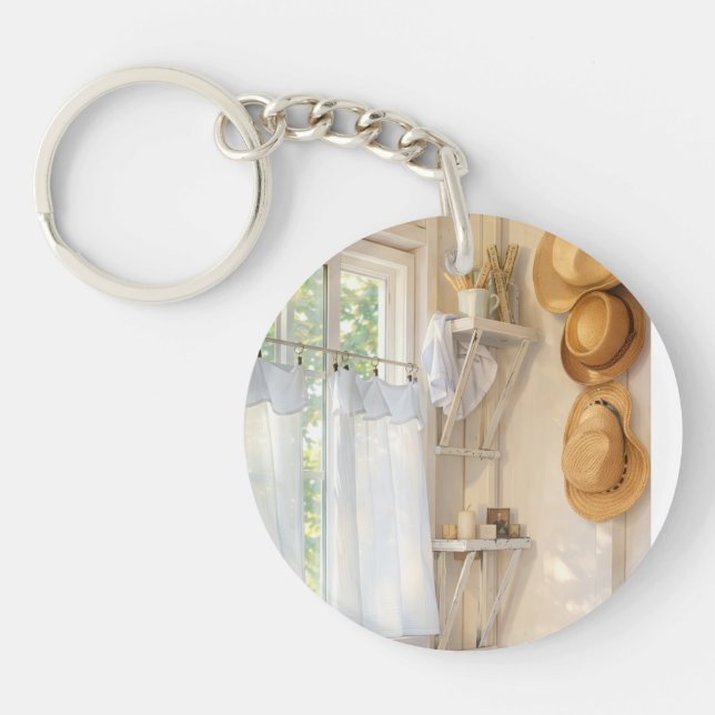 Porte-clefs Acrylic Keychain Curtain in the Wind (Devant)