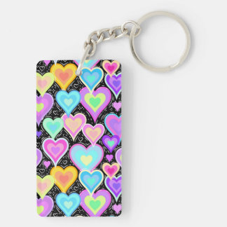 Porte-clefs Acrylic Keychain "Hearts"