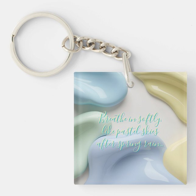 Porte-clefs Acrylic keychain in stylish abstract graphic (Devant)