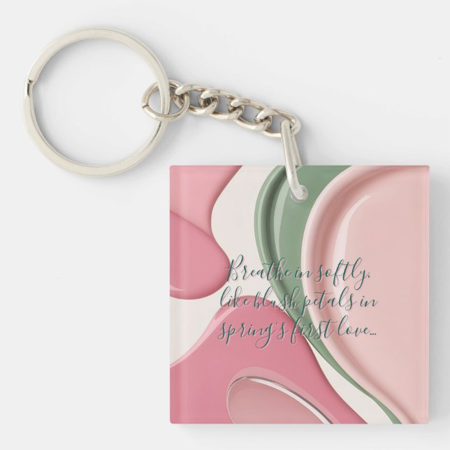 Porte-clefs Acrylic keychain in stylish abstract graphic (Devant)
