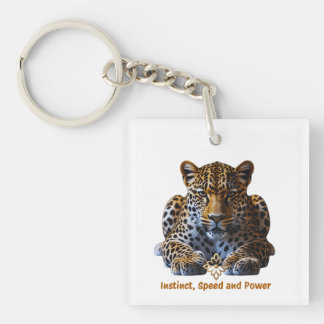 Porte-clefs Acrylic Keychain – Leopard Logo | Instinct, Speed