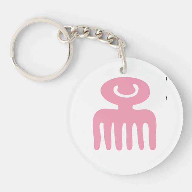 Porte-clefs Adinkra Duafe (Devant)