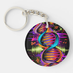 Porte-clefs ADN de musique