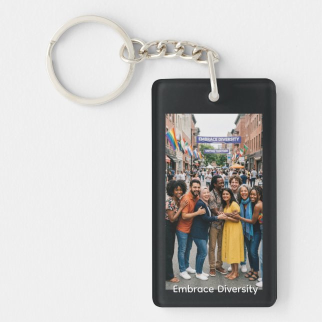 Porte-clefs Adopter la diversité (Devant)