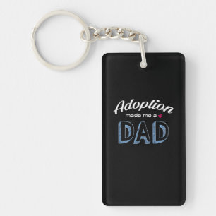 Porte-clefs Adoption m'a fait un papa amour Chemise_Bonheur Ê