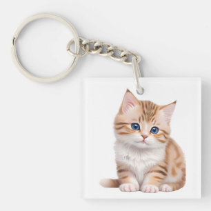 Porte-clefs adorable Baby Kitten mignonne Feline