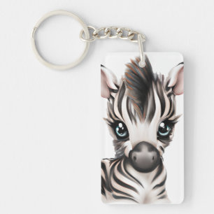 Porte-clefs adorable bébé Zebra