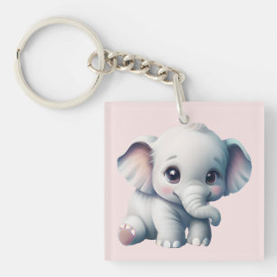 Porte-clefs adorable Kawaii Baby Elephant