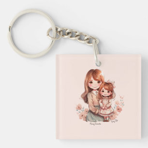 Porte-clefs Adorable maman et fille Bond