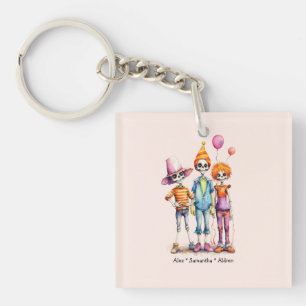Porte-clefs Adorable Pastel Zombie Trio - Jolie Halloween (3)