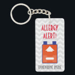 Porte-clefs Adrénaline à l'intérieur des enfants d'alerte<br><div class="desc">Porte - clé vigilant d'allergie " d'intérieur d'adrénaline". Personnalisez avec le nom ou tout autre texte si vous choisissez. Attachez au sac, au cartable, à la gamelle, au texte médicaux de la bourse etc. note que l'adrénaline est à l'intérieur en cas d'urgence. Les conceptions de l'allergie de Lil préconise www.lilallergyadvocates.com...</div>