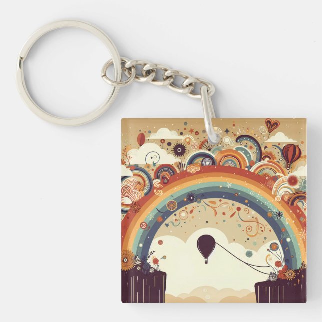 Porte-clefs Adventure Await Rainbow (Devant)