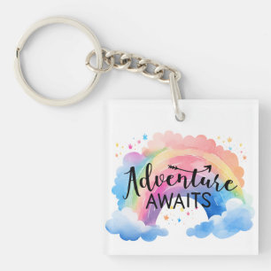 Porte-clefs Adventure Await Rainbow