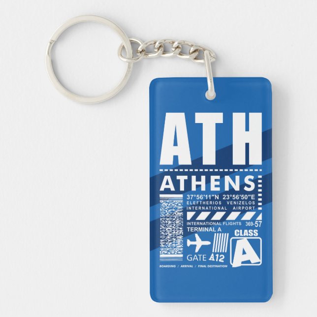 Porte-clefs Aéroport d'Athènes (Devant)