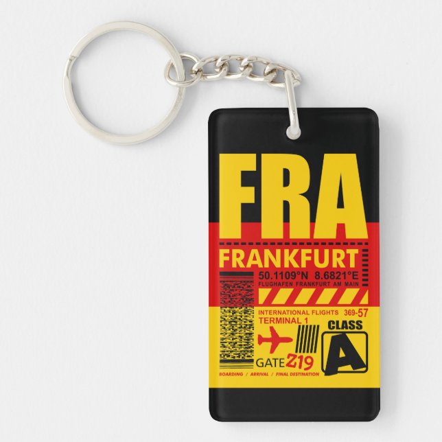 Porte-clefs Aéroport de Francfort FRA (Devant)