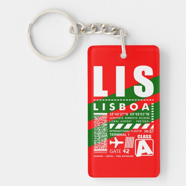 Porte-clefs Aéroport de Lisbonne (Devant)