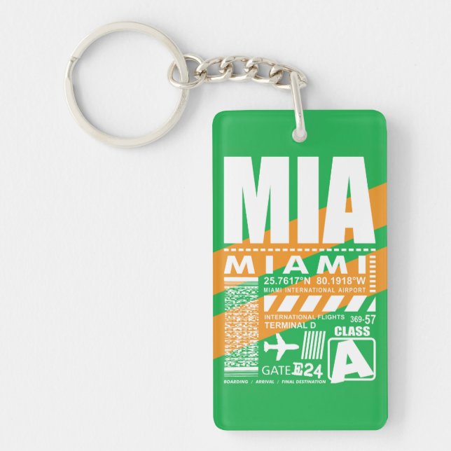 Porte-clefs Aéroport de Miami (Devant)