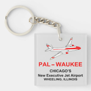 Porte-clefs Aéroport de Palwaukee, Roue, Illinois