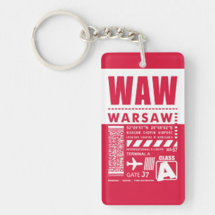 Porte-clefs Aéroport de Varsovie WAW