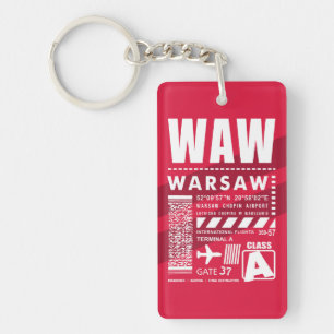 Porte-clefs Aéroport de Varsovie WAW
