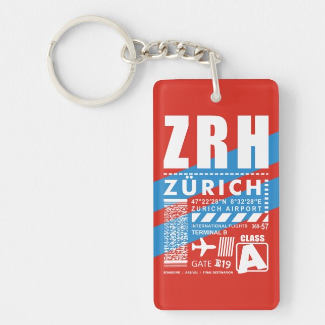 Porte-clefs Aéroport de ZRH Zurich (Devant)