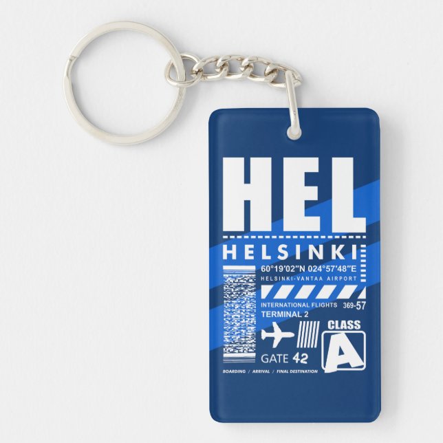 Porte-clefs Aéroport HEL Helsinki (Devant)