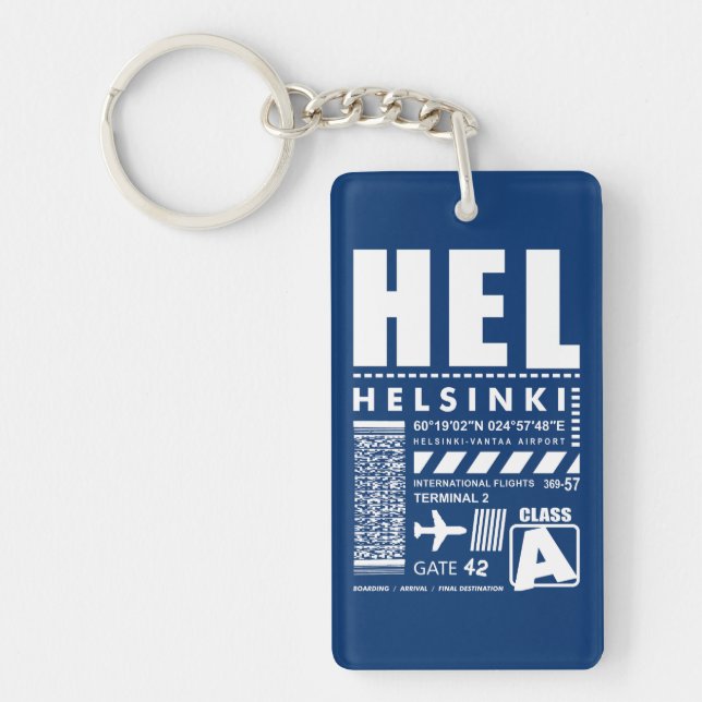 Porte-clefs Aéroport HEL Helsinki (Devant)