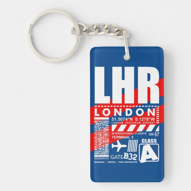 Porte-clefs Aéroport LHR de Londres (Devant)