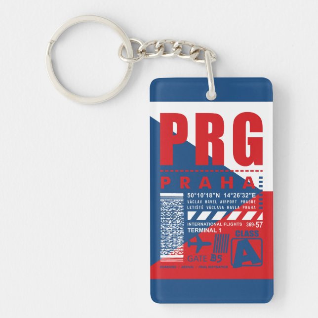Porte-clefs Aéroport PRG de Prague (Devant)